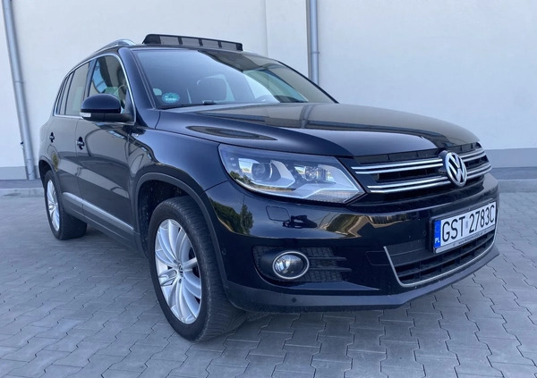 Volkswagen Tiguan cena 53999 przebieg: 163000, rok produkcji 2013 z Rymanów małe 781